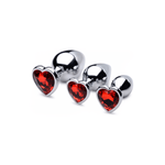 Anaal Plug Set - Rood - Pleasureplay Buttplugs Anale Dildo's Niet VibrerendXR Brands