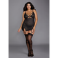 Garter Slip Met Fishnet Textuur - 1X