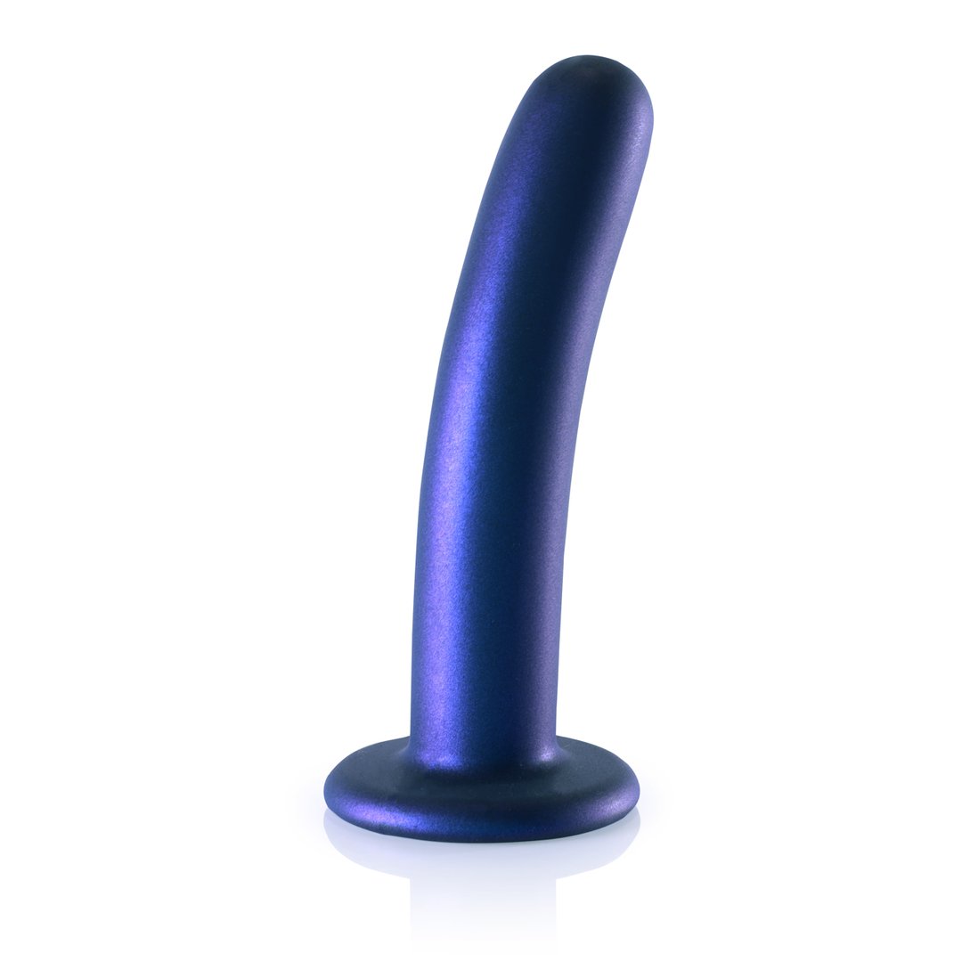 14,5 cm Gladde Silicone G - spot Dildo met Sterke Suction Cup en Metallic Kleur - EroticToyzSiliconen Dildo'sOuch! by Shots