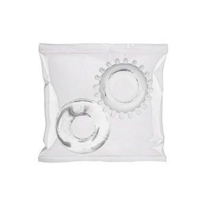 2 Pack C - Ring Set - Clambowl 50 Pieces - Clear - EroticToyzProducten,Toys,Toys voor Mannen,Cockringen,,MannelijkDoc Johnson