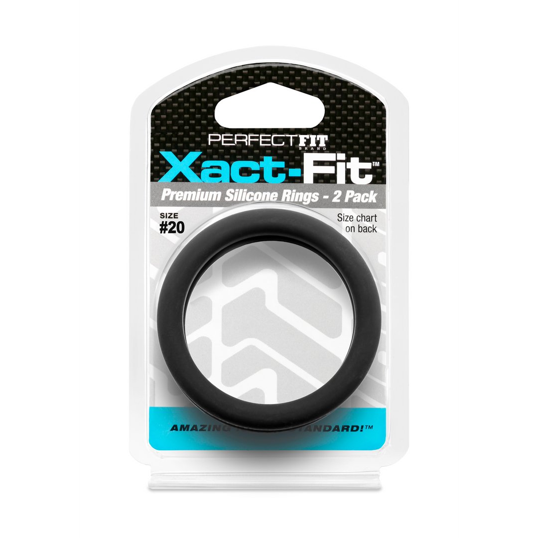 #20 Xact - Fit - Cockring 2 - Pack - EroticToyzProducten,Toys,Toys voor Mannen,Cockringen,,MannelijkPerfectFitBrand