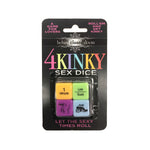 4 Kinky Sex Dice - EroticToyzProducten,Grappige Erotische Gadgets,Spelletjes,Dobbelstenen,,GeslachtsneutraalLittle Genie Productions