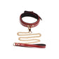 6 - Piece Burgundy Bondage Set with Cuffs, Collar and Belt - EroticToyzProducten,Toys,Fetish,Boeien,Enkelboeien,Handboeien,Riem Halsbanden,Kits Sets,Bondage Set,,XR Brands