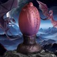 Fantasy Silicone Egg Plug - Donkerrood