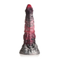 Siliconen Fantasy Dildo Met Zuignap - Zwart/Rood 23,4 cm