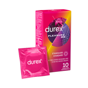 Durex Pleasure Me Condooms 10 Stuks - Extra Noppen en Groeven