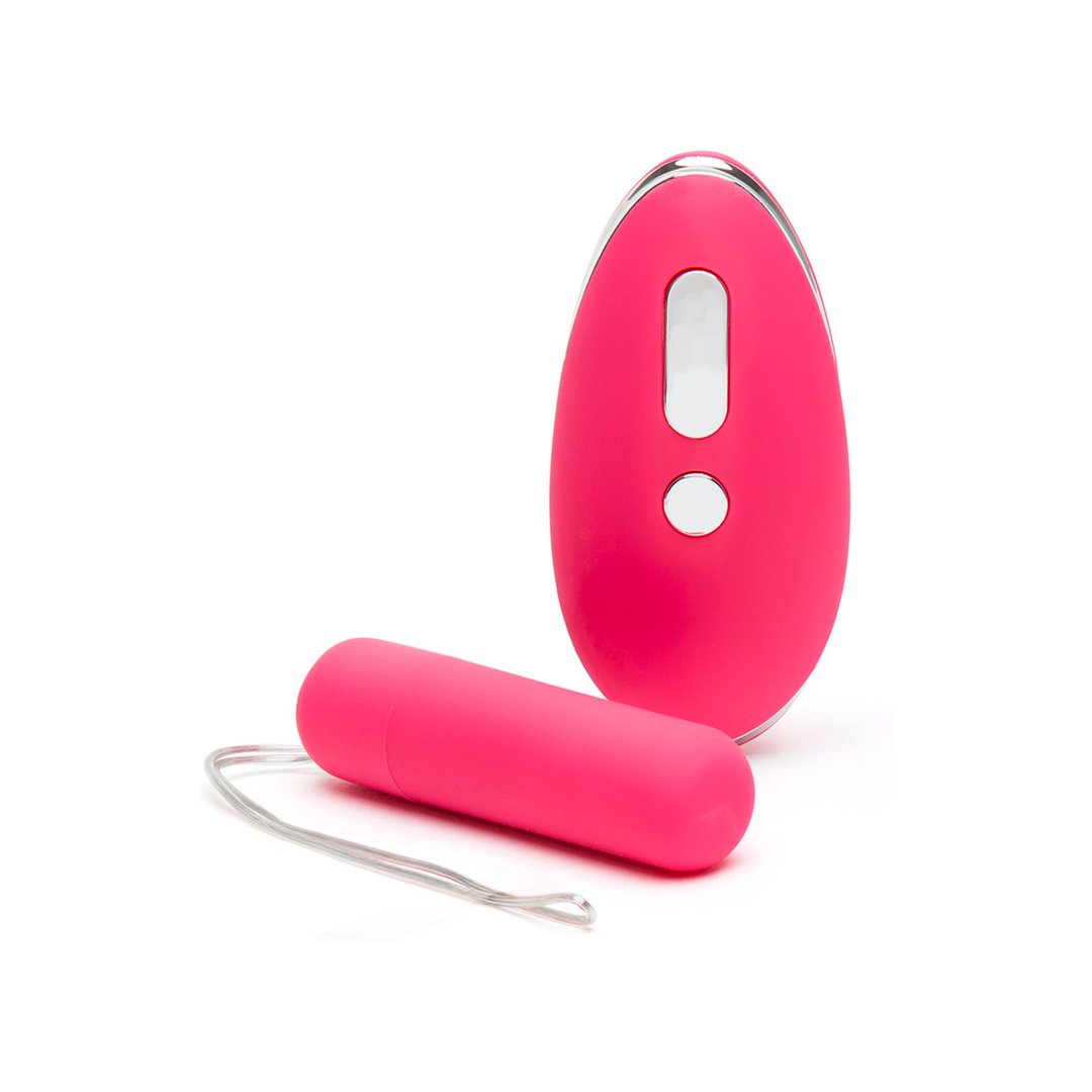 'Afstandsbediening Vibrator Met Slip - Roze/Zwart' - EroticToyzKogel - en MinivibratorsHappy Rabbit