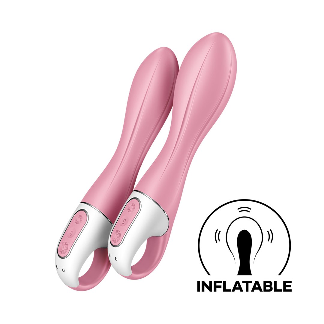 Air Pump Vibrator 2 - Light Red - EroticToyzProducten,Toys,Dildos,Opblaasbaar,Vibrators,G - Spot Vibrator,,GeslachtsneutraalSatisfyer