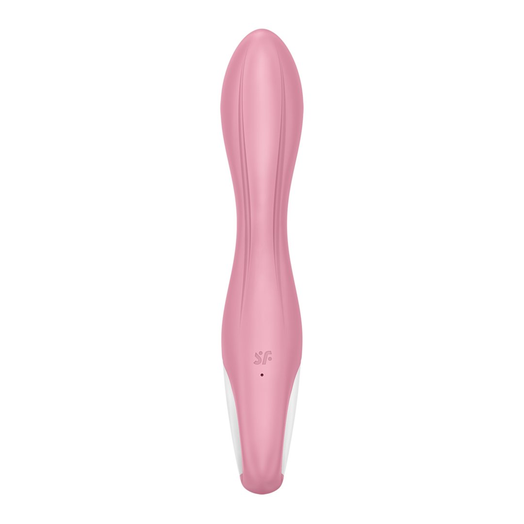 Air Pump Vibrator 2 - Light Red - EroticToyzProducten,Toys,Dildos,Opblaasbaar,Vibrators,G - Spot Vibrator,,GeslachtsneutraalSatisfyer