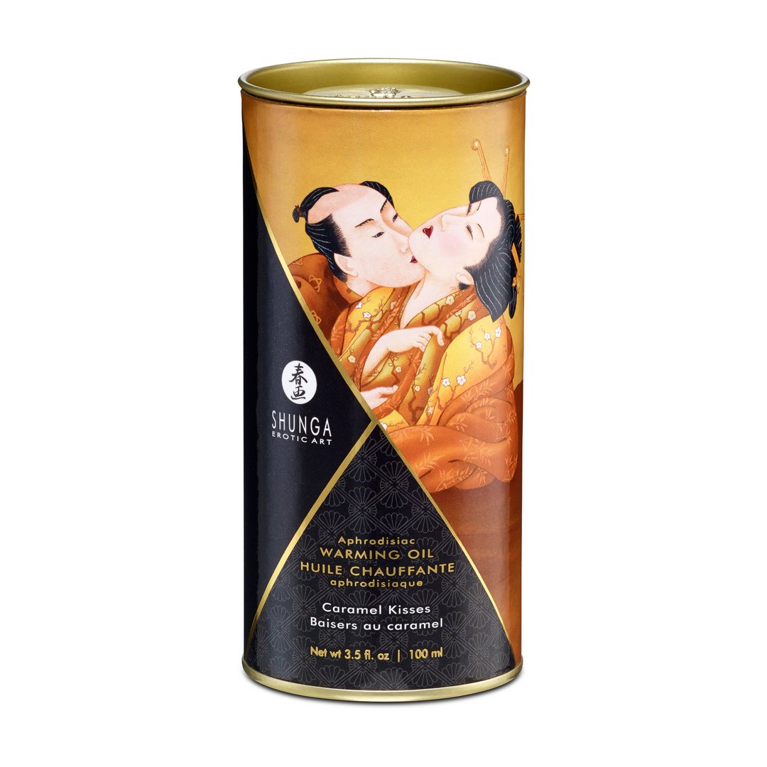 'Aphrodisia Eetbare Olie 100 ml - Caramel Verwarmend Effect' - EroticToyzStimulerende Lotions en GelsShunga