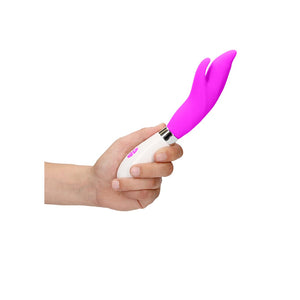 Vibrator Met Clitoris Stimulator - Siliconen 21.9 cm - Pleasureplay Rabbit VibratorsLuminous by Shots