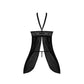 Babydoll met Open Rug en G - String Set - 2XL - Zwart - Pleasureplay Queen sizeMagic Silk