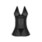Babydoll met Open Rug en G - String Set - 2XL - Zwart - Pleasureplay Queen sizeMagic Silk