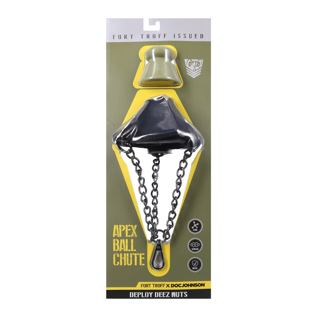 Ballstretcher Met INSTA Clip Kettingen - Zwart - Pleasureplay Ball StrapsDoc Johnson