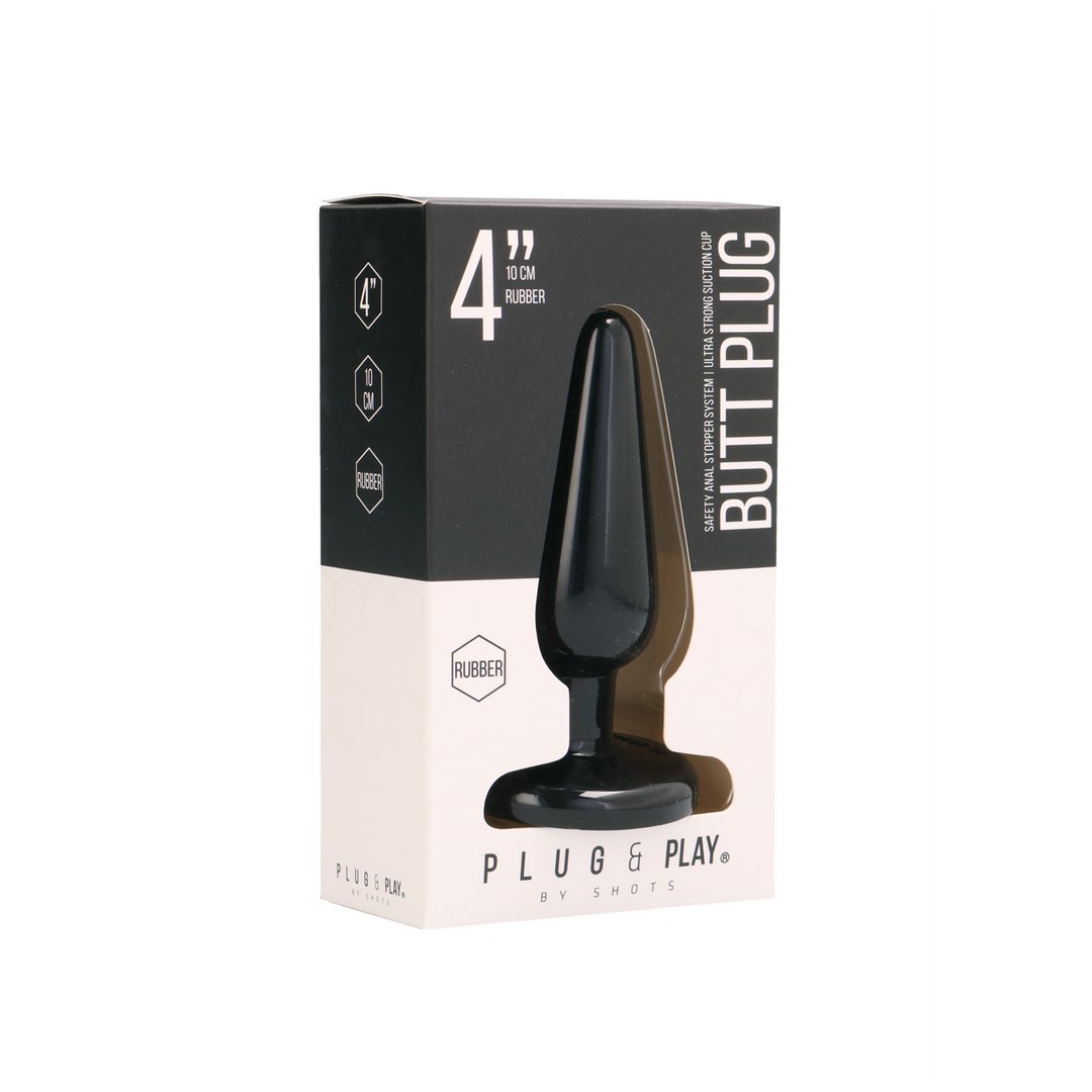 Basic Butt Plug - 10 cm - EroticToyzProducten,Toys,Anaal Toys,Buttplugs Anale Dildo's,Buttplugs Anale Dildo's Niet Vibrerend,,GeslachtsneutraalPlug Play by Shots