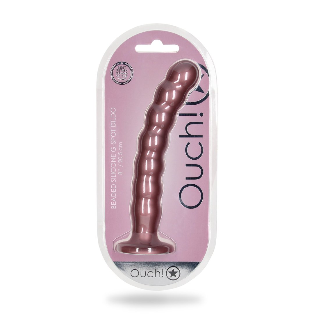 Beaded Silicone G - 20,5 cm - EroticToyzProducten,Toys,Dildos,Siliconen Dildo's,,Ouch! by Shots