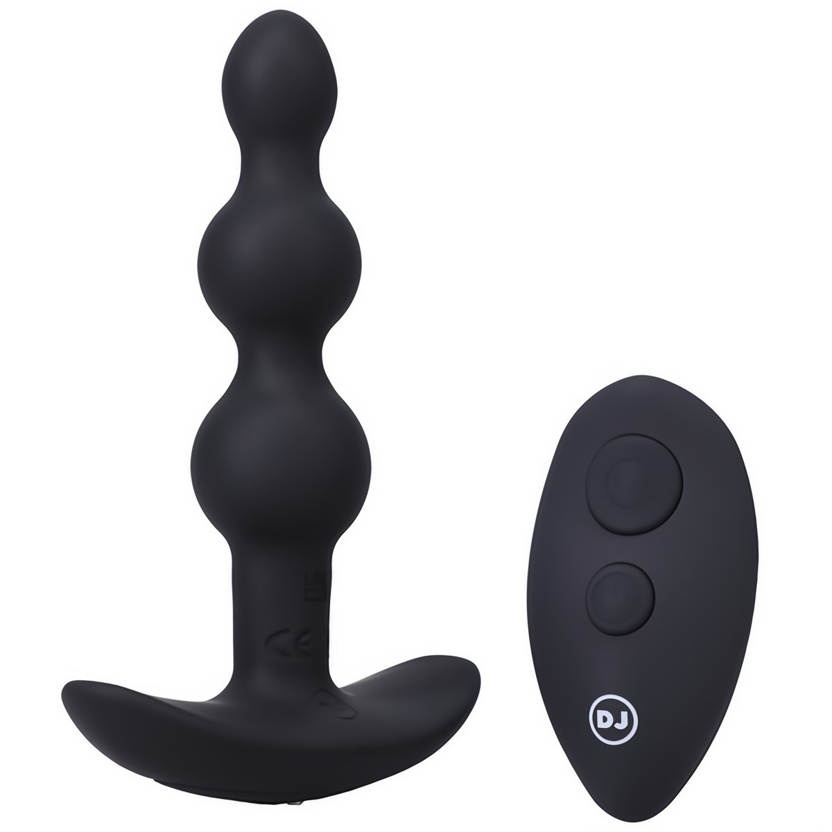 Beaded Vibe - Silicone Anal Plug with Remote Control - EroticToyzProducten,Toys,Anaal Toys,Buttplugs Anale Dildo's,Buttplugs Anale Dildo's Vibrerend,,GeslachtsneutraalDoc Johnson