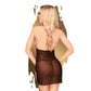 Mini Jurk Met String - Zwart - Pleasureplay JurkjesPenthouse Lingerie