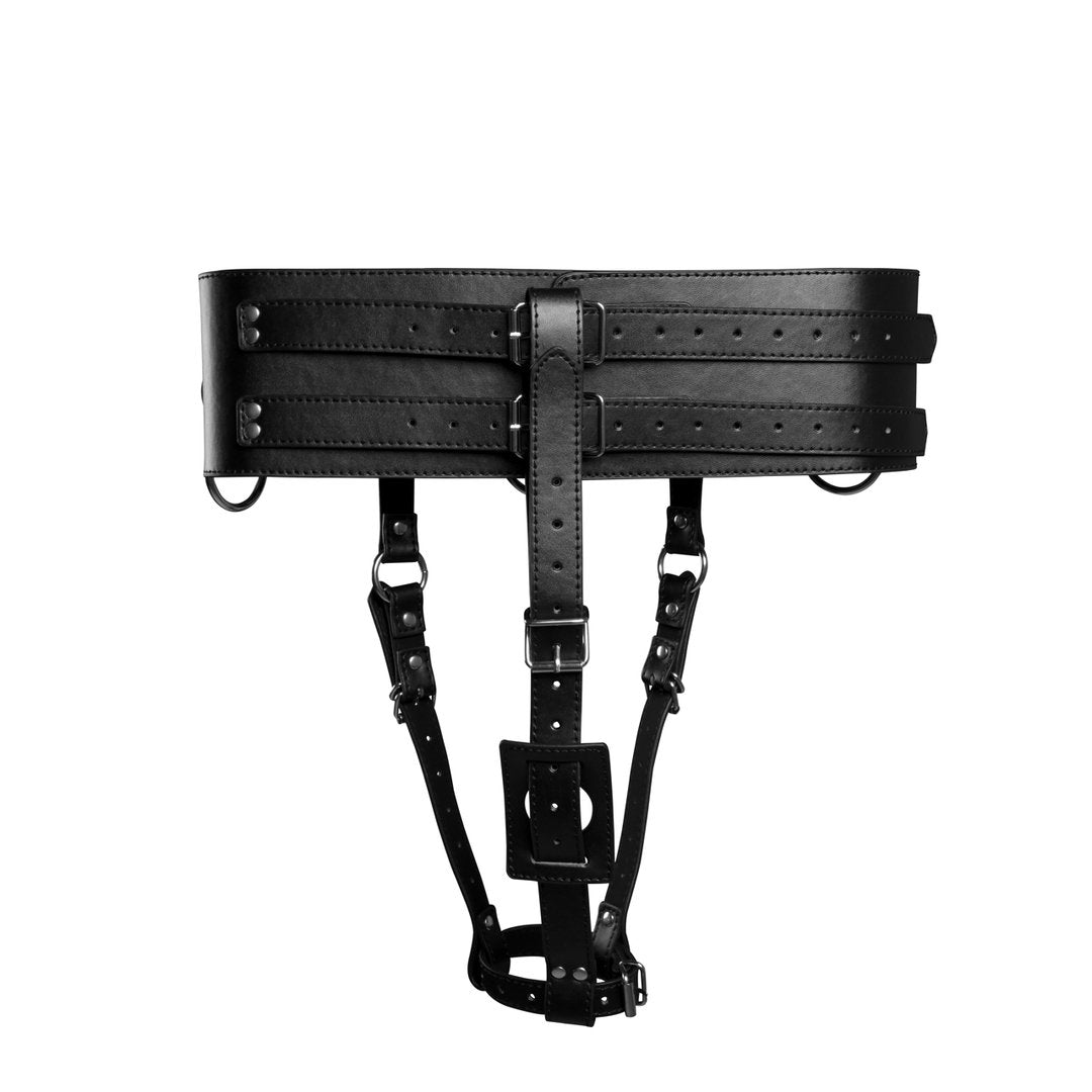 Belt with Vibrator Holder - Black - EroticToyzProducten,Toys,Toys voor Koppels,Voorbinddildo's,,Ouch! by Shots