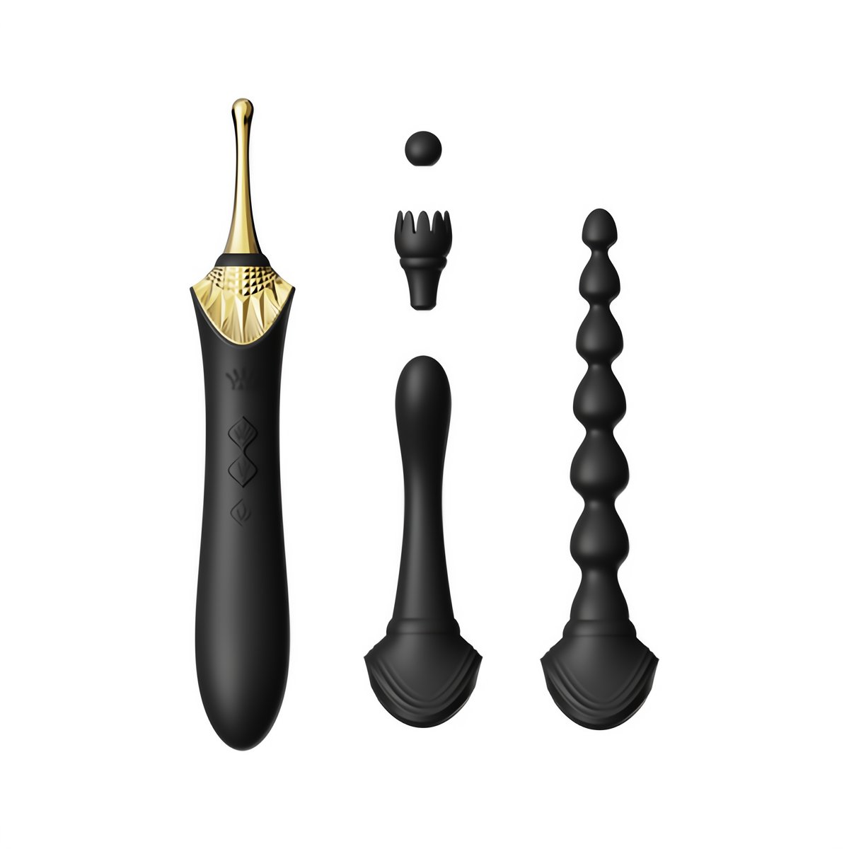 Clitorale Vibrator - Obsidiaan Zwart - Pleasureplay Luxe VibratorZalo