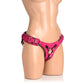 Lederen Korset Harnas - Roze - Pleasureplay Voorbinddildo'sXR Brands
