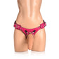 Lederen Korset Harnas - Roze - Pleasureplay Voorbinddildo'sXR Brands