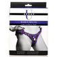 Leren Korset Harnas - Paars - Pleasureplay Voorbinddildo'sXR Brands