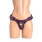 Leren Korset Harnas - Paars - Pleasureplay Voorbinddildo'sXR Brands
