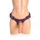 Leren Korset Harnas - Paars - Pleasureplay Voorbinddildo'sXR Brands