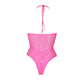 Neon Halternek Body - Roze - Pleasureplay Bodysuits TeddiesOuch! by Shots
