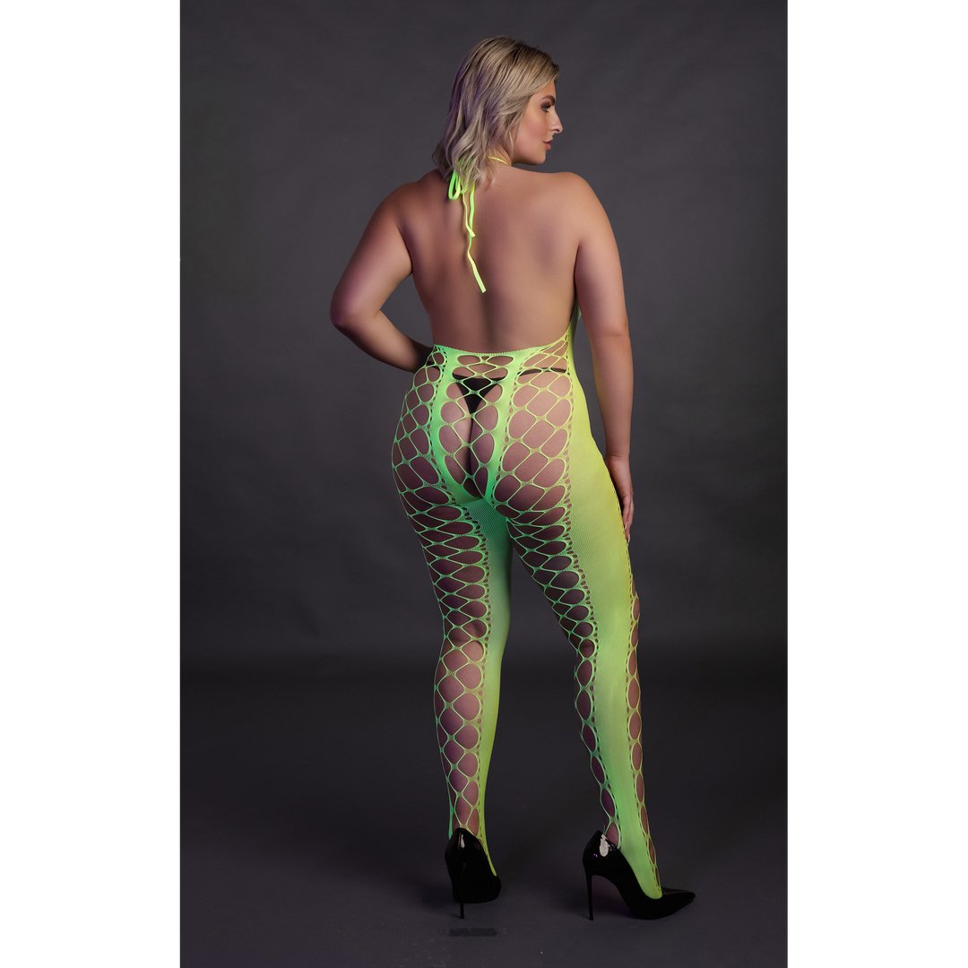 Bodystocking with Halterneck - EroticToyzProducten,Lingerie,Lingerie voor Haar,Bodystockings,,Ouch! by Shots