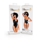 Bodysuit - Vinyl Met Visnetdetails en Verstelbare Riemen - Zwart - Pleasureplay Bodysuits TeddiesMapalé