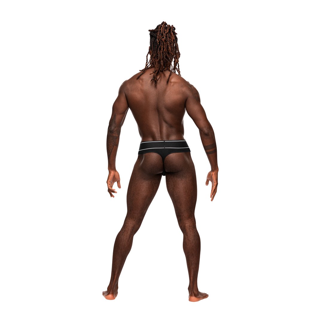 Bong Thong - M - Black - EroticToyzProducten,Lingerie,Lingerie voor Hem,Strings,,MannelijkMale Power