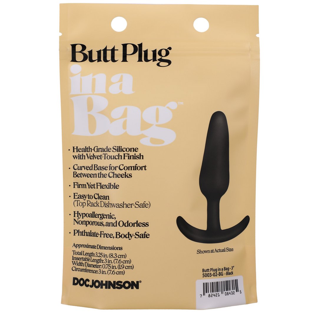 Butt Plug - 8 cm - EroticToyzProducten,Toys,Anaal Toys,Buttplugs Anale Dildo's,Buttplugs Anale Dildo's Niet Vibrerend,,GeslachtsneutraalDoc Johnson