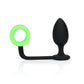 Butt Plug with Cockring - Glow in the Dark - EroticToyzProducten,Toys,Anaal Toys,Buttplugs Anale Dildo's,Buttplugs Anale Dildo's Niet Vibrerend,,GeslachtsneutraalOuch! by Shots