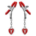 Charmed Heart Padlock - Nipple Clamps - EroticToyzProducten,Toys,Tepel Toys VacuÃ¼m Toys,Tepelklemmen,,XR Brands