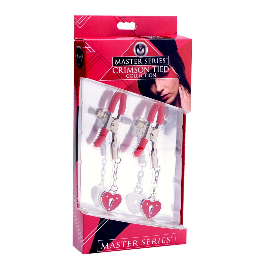 Charmed Heart Padlock - Nipple Clamps - EroticToyzProducten,Toys,Tepel Toys VacuÃ¼m Toys,Tepelklemmen,,XR Brands