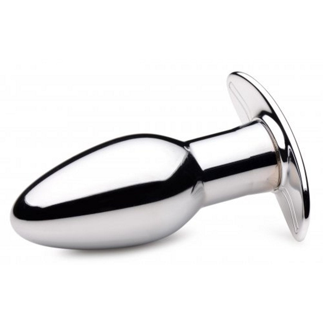 'Chrome Blast Oplaadbare Butt Plug 10 cm - Zilver' - EroticToyzButtplugs Anale Dildo's VibrerendXR Brands