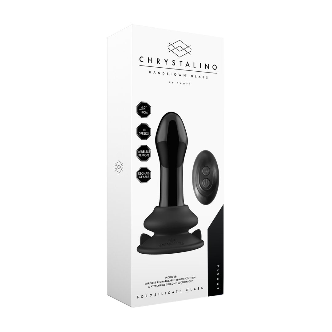 Chrystalino - Glas Vibrator met Zuignap en Afstandsbediening - EroticToyzProducten,Toys,Vibrators,Glazen Vibrators,,VrouwelijkChrystalino by Shots