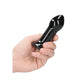 Chrystalino Glazen Vibrator Zwart - Pleasureplay Glazen VibratorsChrystalino by Shots