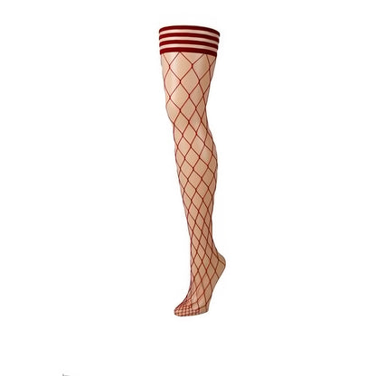 Claudia - Thigh High - D - Red - EroticToyzProducten,Lingerie,Accessoires Lingerie,Kousen,,VrouwelijkKix'ies