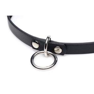 Collared Vixen - Ring Slim Choker - EroticToyzProducten,Toys,Fetish,Riem Halsbanden,,XR Brands