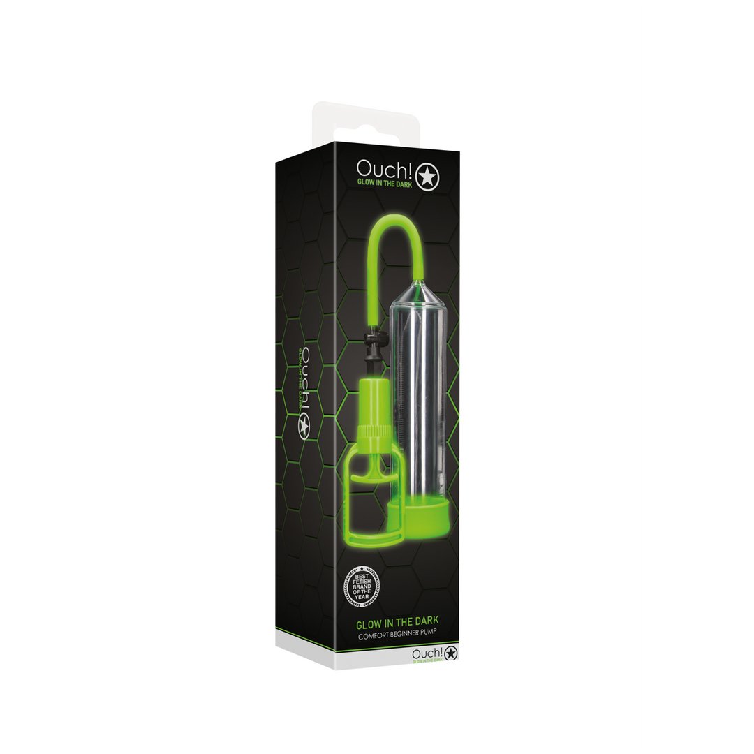 Comfort Beginner Pump - Glow in the Dark - EroticToyzProducten,Toys,Toys voor Mannen,Penispompen,Handmatige Pompen,,MannelijkOuch! by Shots