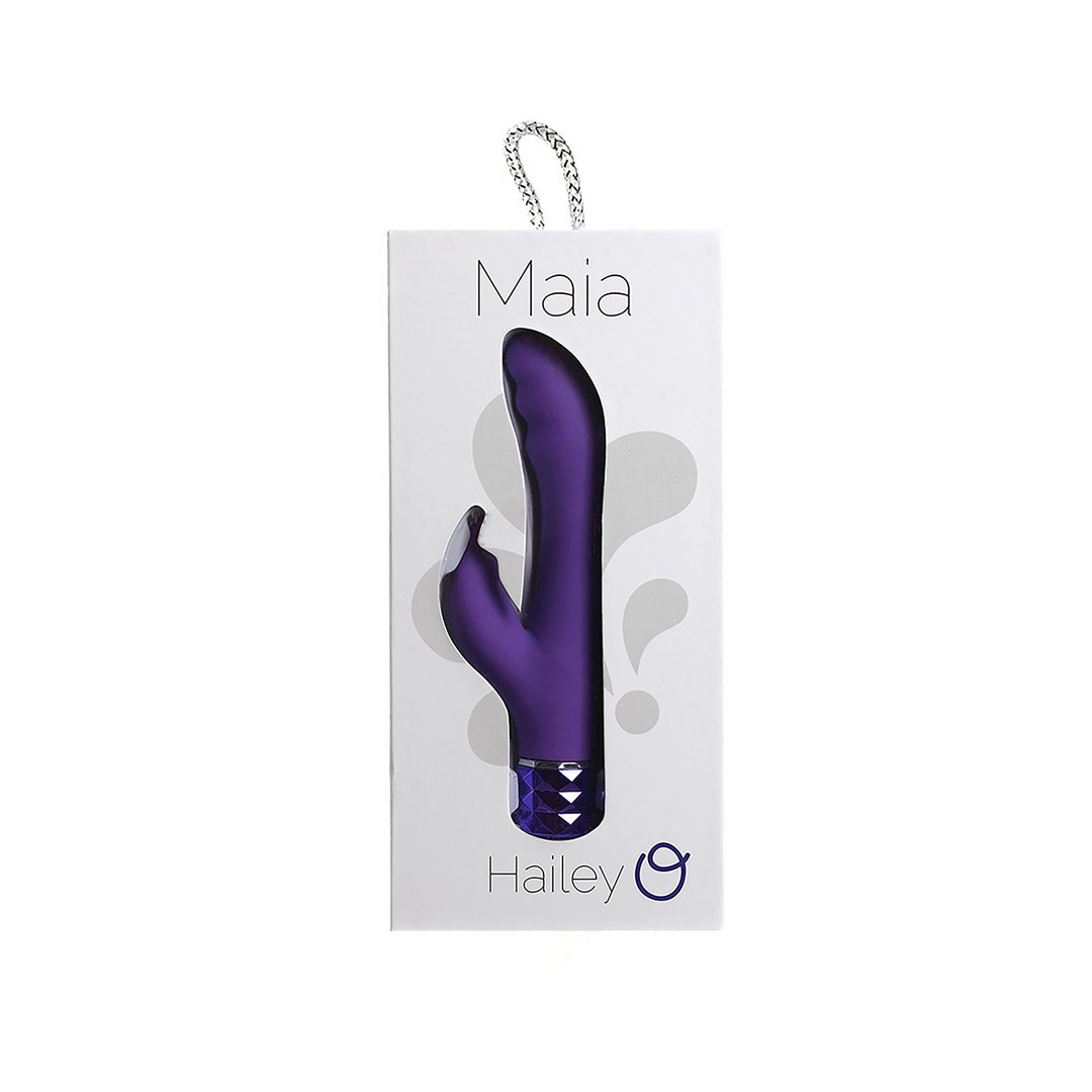 Crystal Gems Hailey Siliconen Vibrator Dubbele Motoren - Roze - EroticToyzRabbit VibratorsMaiatoys