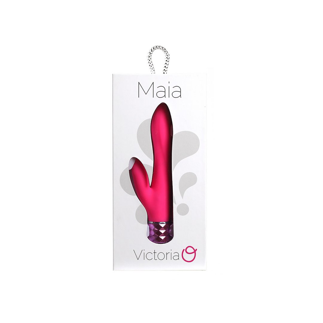 'Crystal Gems Victoria Silicone Vibrator 10 Snelheden - Paars' - EroticToyzRabbit VibratorsMaiatoys