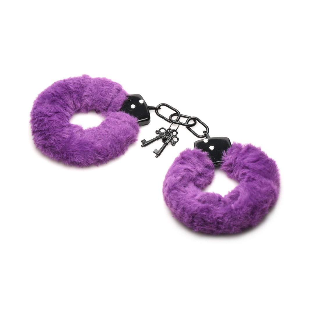 Cuffed in Fur - Furry Handcuffs - Purple - EroticToyzProducten,Toys,Fetish,Boeien,Handboeien,Nieuwe Producten,,GeslachtsneutraalXR Brands