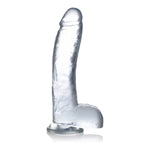 Curve Toys Realistische Dildo met Ballen 25,5 cm - Transparant - EroticToyzRealistische Dildo'sCurve Toys