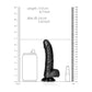 Realistische Gebogen Dildo Met Ballen - 15,5 cm - Pleasureplay Realistische Dildo'sRealRock by Shots
