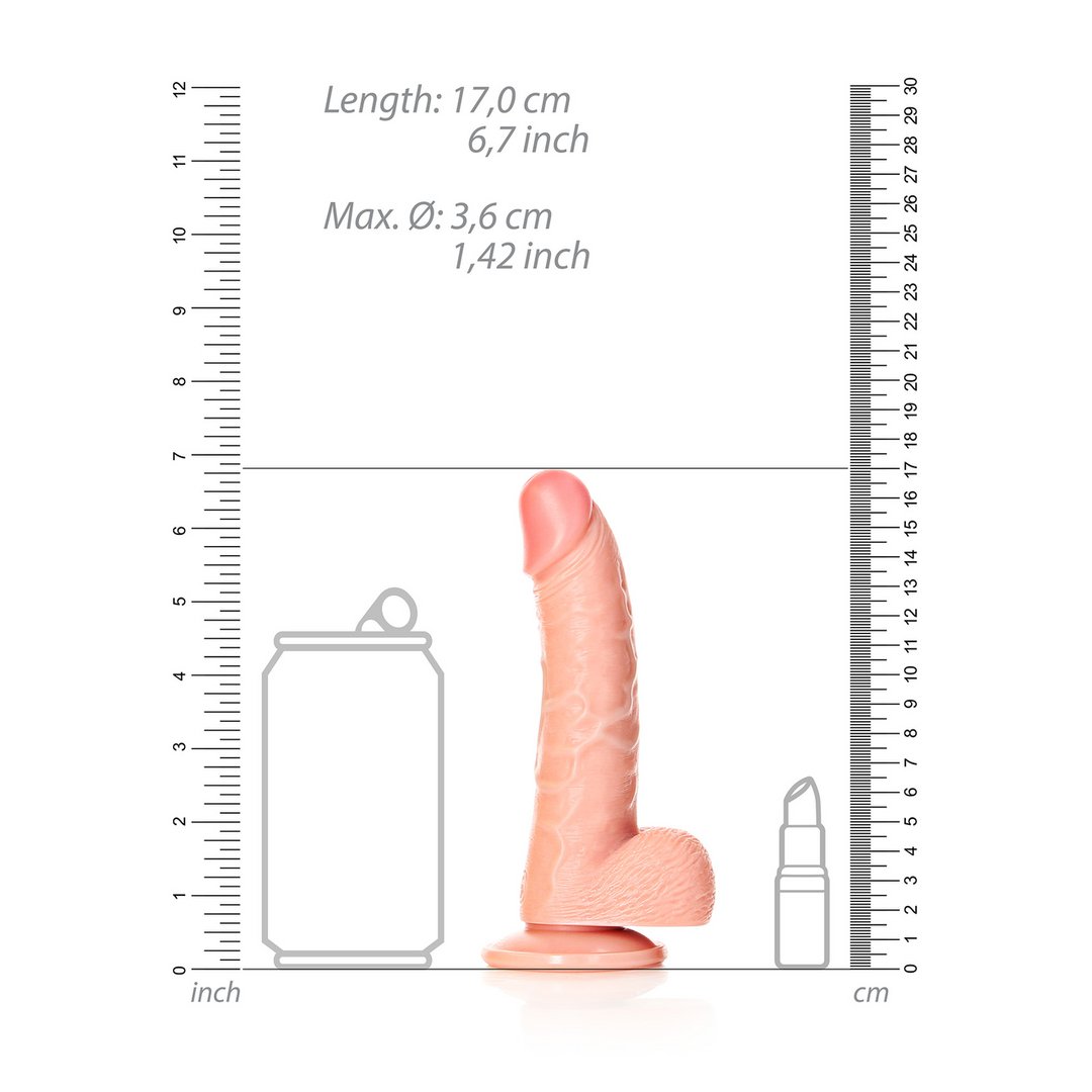 Curved Realistic Dildo with Balls and Suction Cup - 15,5 cm - EroticToyzProducten,Toys,Dildos,Realistische Dildo's,,GeslachtsneutraalRealRock by Shots