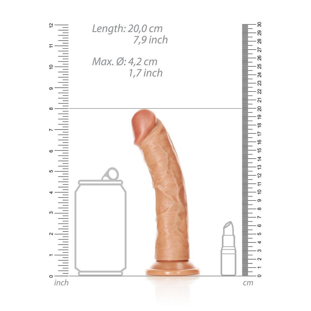 Curved Realistic Dildo with Suction Cup - 18 cm - EroticToyzProducten,Toys,Dildos,Realistische Dildo's,,GeslachtsneutraalRealRock by Shots